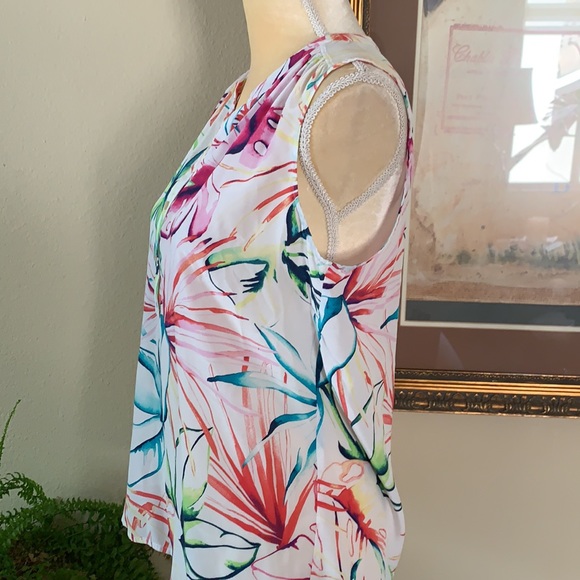 Tommy Bahama silk top, sz XS - Picture 3 of 6